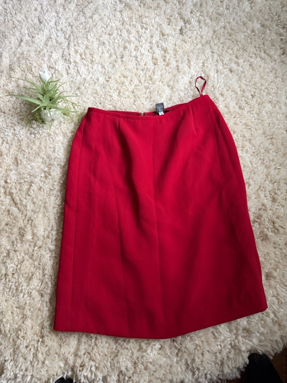 Zara Bold Red Pencil sophisticated, business, casual professional women’s Skirt